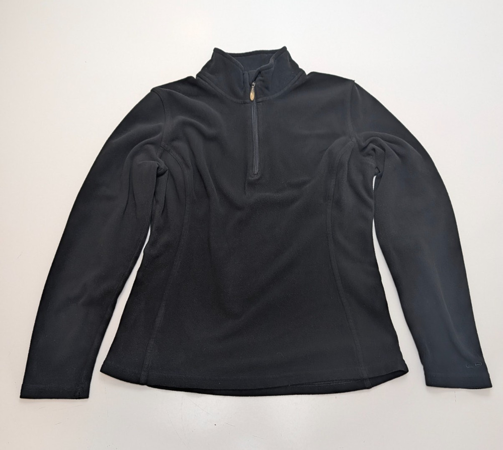 Champion C9 Black Athletic Quarter Zip Pullover Long Sleeve Sporty S